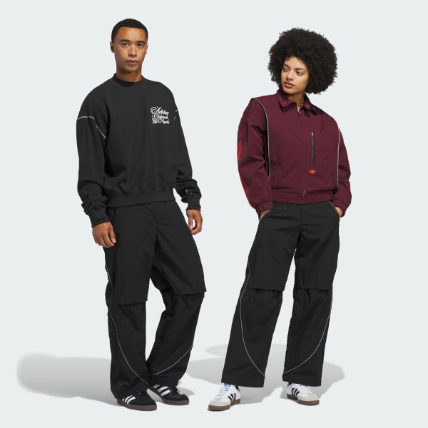 adidas Piping Loose Track Pants - Black | adidas Malaysia