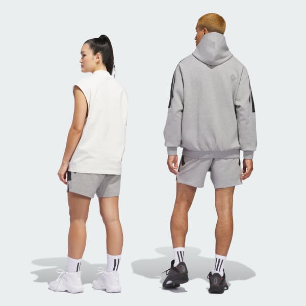 Grey adidas Basketball Spacer Shorts (Gender Neutral)