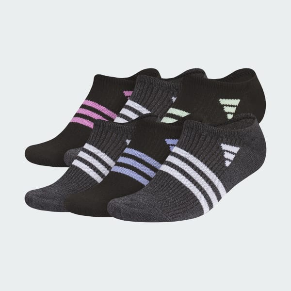 adidas Superlite 3.0 6 Pack No Show Socks Black Free Shipping with adiClub adidas US