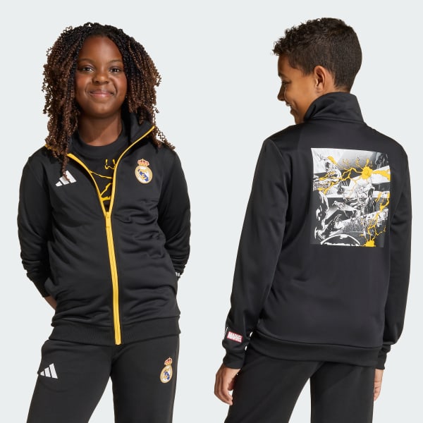 Preto Casaco desportivo adidas Real Madrid Avengers para criança