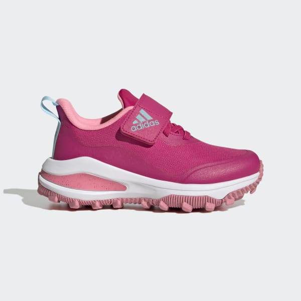 Pink FortaRun All-Terrain Cloudfoam Sport Running Elastic Lace and Top Strap Shoes