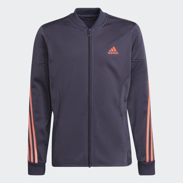 Niebieski AEROREADY 3-Stripes Polyester Track Suit