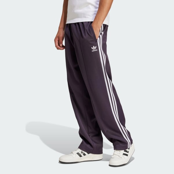 สีม่วง กางเกงแทรค Adicolor Baggy Fit Firebird