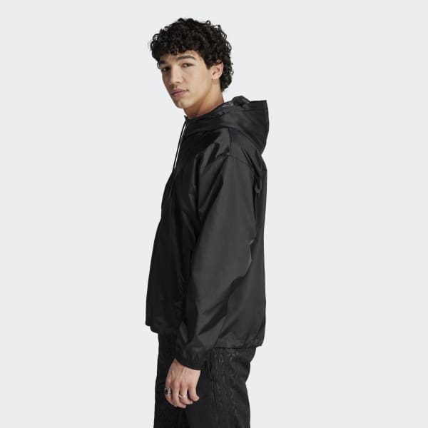 Black adidas Originals Monogram Windbreaker Jacket