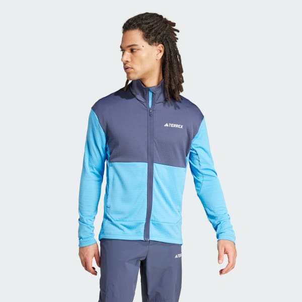 Blue Terrex Multi Light Fleece Full-Zip Jacket