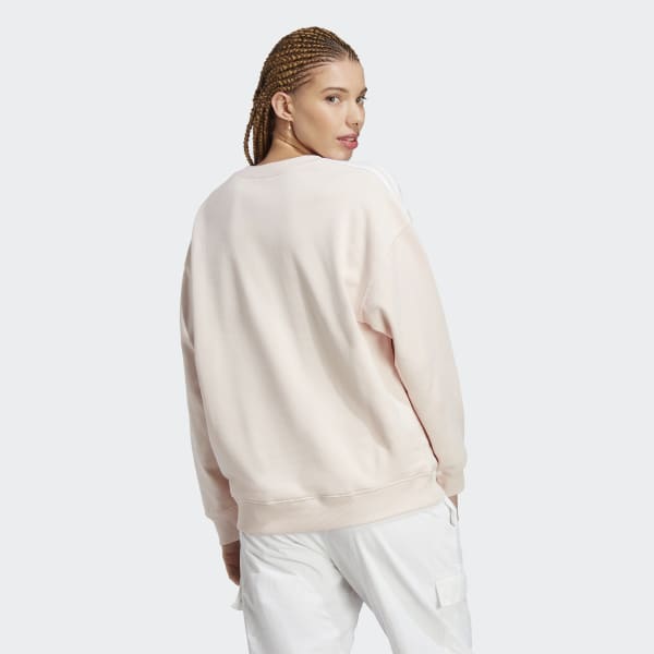 Rosa Essentials 3-Streifen Sweatshirt