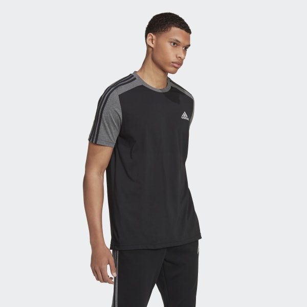 Negro Remera Essentials Mezcla