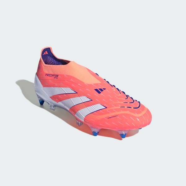 Naranja Tacos de Fútbol Predator sin Agujetas para Terreno Suave