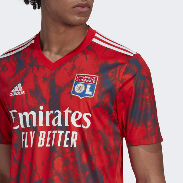 Rod Olympique Lyonnais 22/23 udebanetrøje KD954