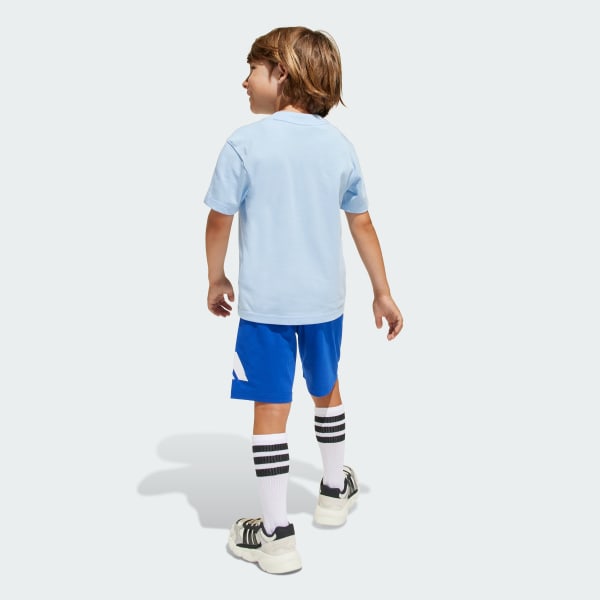 Azul Conjunto Playera y Shorts Essentials (Niños)