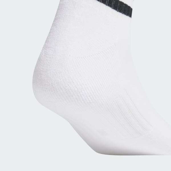 Weiss 3-Streifen Cushioned Sportswear Low-Cut Socken, 3 Paar