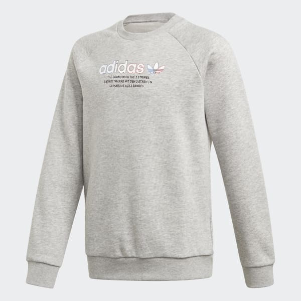 adidas Adicolor Crew Sweatshirt - Grey | adidas US