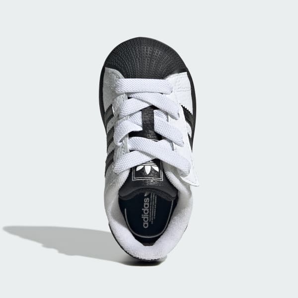 Blanco Zapatillas adidas Originals Superstar II Comfort Closure de cordones elásticos para niños