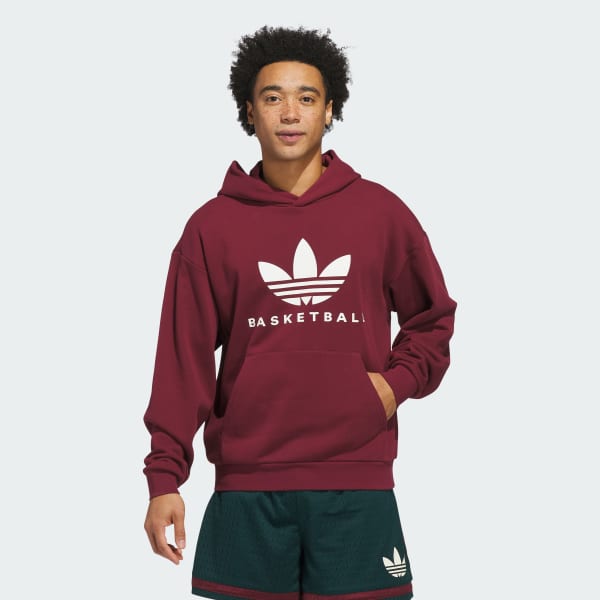 Borgonha Moletom Capuz Originals Basketball