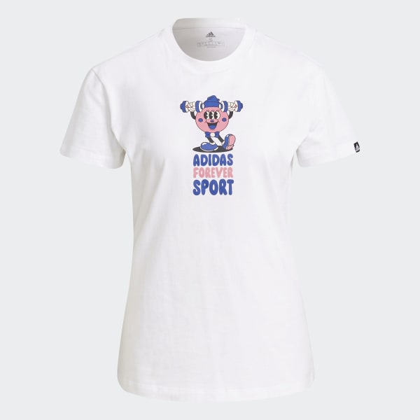 Branco Camiseta Estampada Artist Forever Sport IYR04