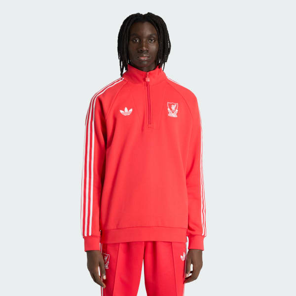 Rouge Haut à demi-zip Liverpool FC Originals