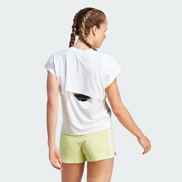 White Train Icons Training Regular Fit Logo Tee