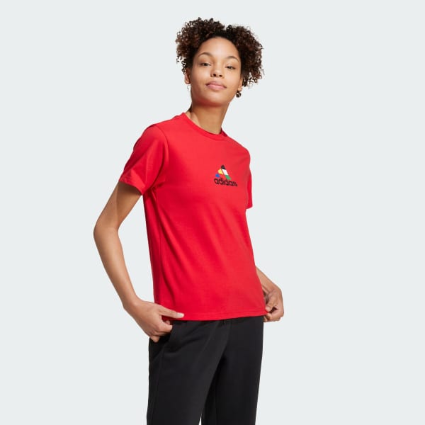 Rojo Playera House of Tiro Nations Estampada