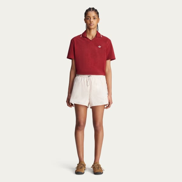 adidas Wales Bonner Polo Shirt - Burgundy | Free Shipping