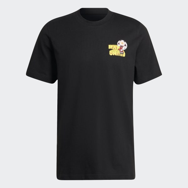 Preto Camiseta Estampada Manchester United WM559