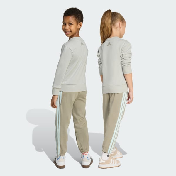 Grey Seasonal Essentials Adiraptor Fleece Jogger Set Little Kids