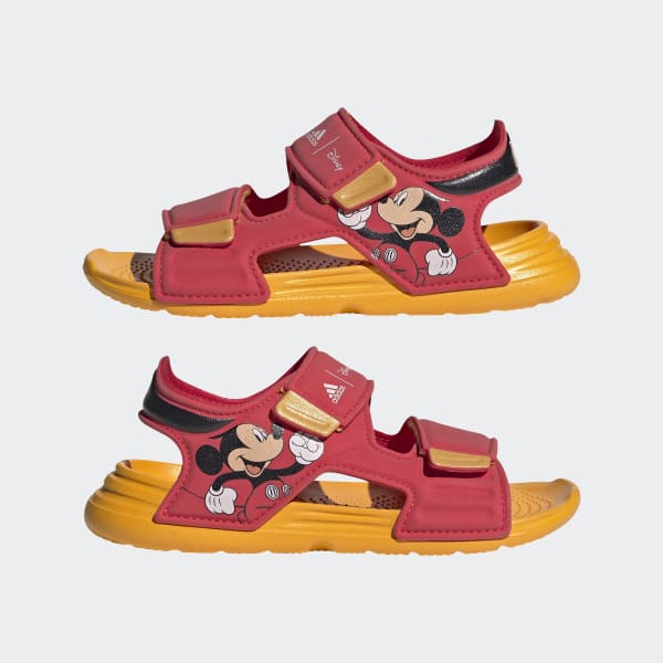 Red adidas x Disney Mickey Mouse AltaSwim Sandals LUQ87