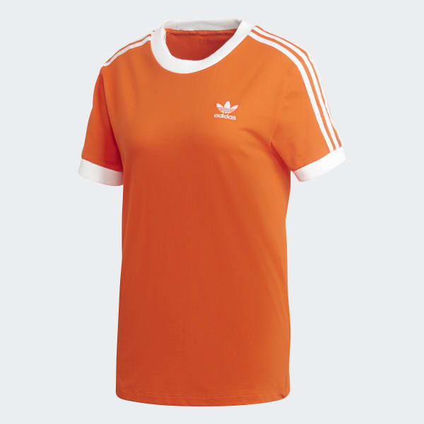 adidas Camiseta 3 Rayas - Naranja | adidas Colombia