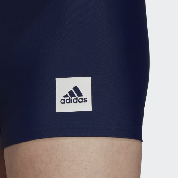 Niebieski Solid Swim Boxers
