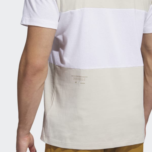 Beige Adicross Block Golf Polo Shirt