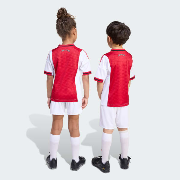 White Ajax Amsterdam 25/26 Home Mini Kit Kids