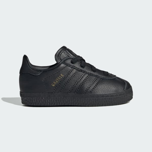 Black adidas gazelle junior discount