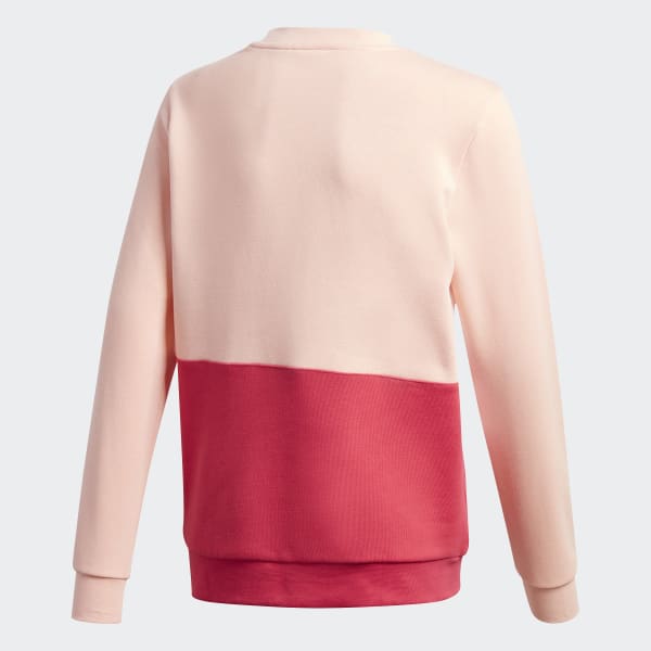adidas Large Trefoil Crew Sweatshirt Pink adidas Philippines