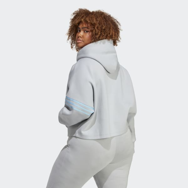 adidas Adicolor Neuclassics Hoodie (Plus Size) - Grey | Women\'s Lifestyle |  adidas US | Sweatshirts
