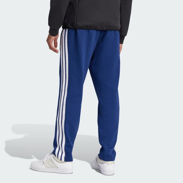 Essentials 3-Stripes Open Hem Fleece Pants