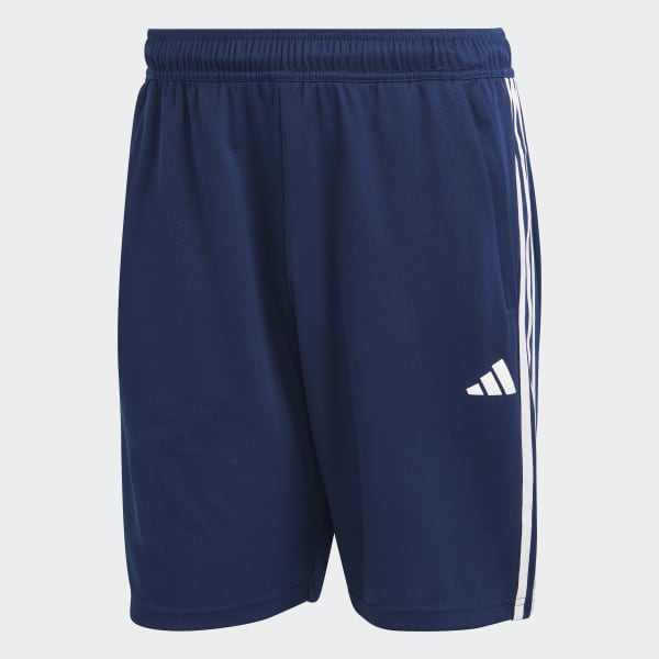 adidas Train Essentials Piqué 3-Stripes Training Shorts - Blue