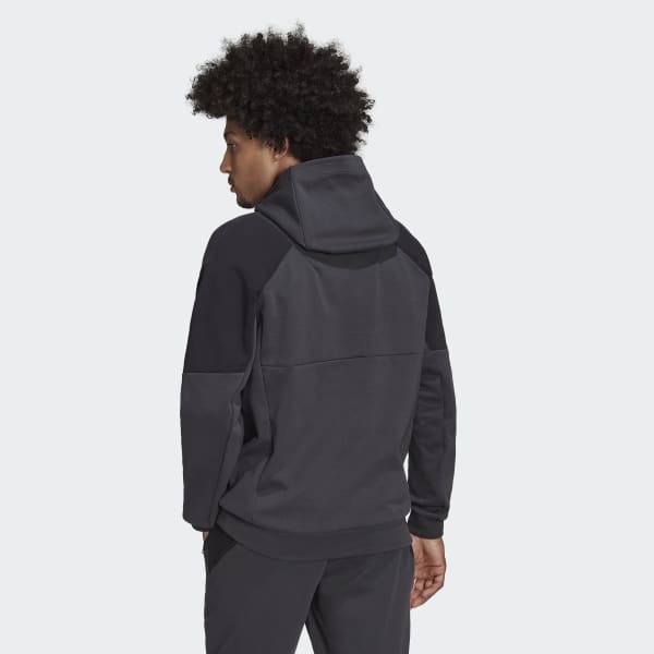 Cinzento Camisola com Capuz de Viagem da Juventus