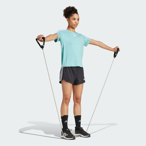 Turquesa Camiseta AEROREADY Train Essentials 3 bandas