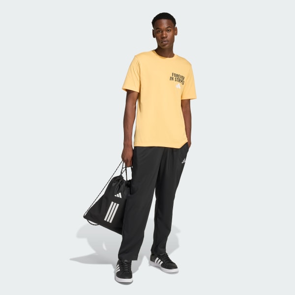 Naranja REMERA GRAPHIC FOREVER IN STRIPES