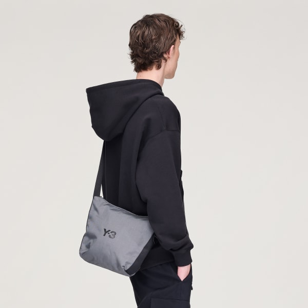 สีเทา กระเป๋าสะพายข้างขนาดเล็ก Y-3