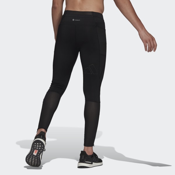 Μαύρο Run Icons 3-Bar Warm Tights