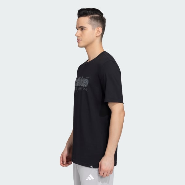 Black GROWTH SPORTSWEAR TEE