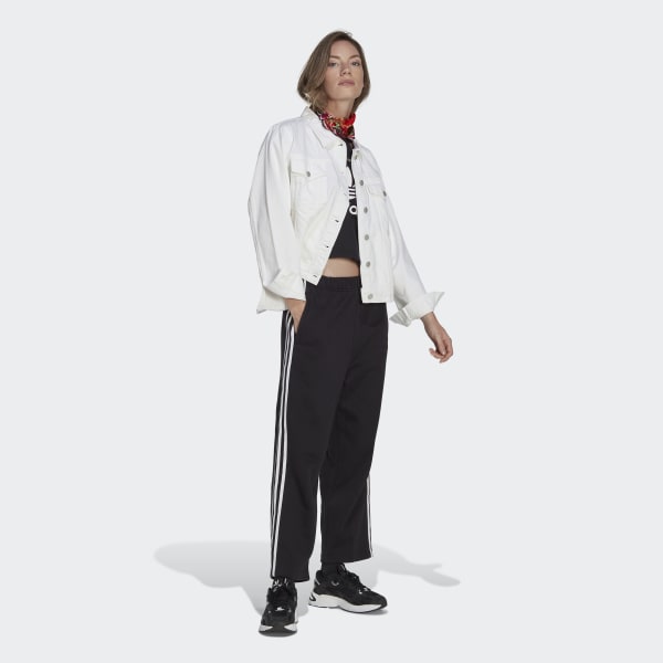 Black Open Hem Pants