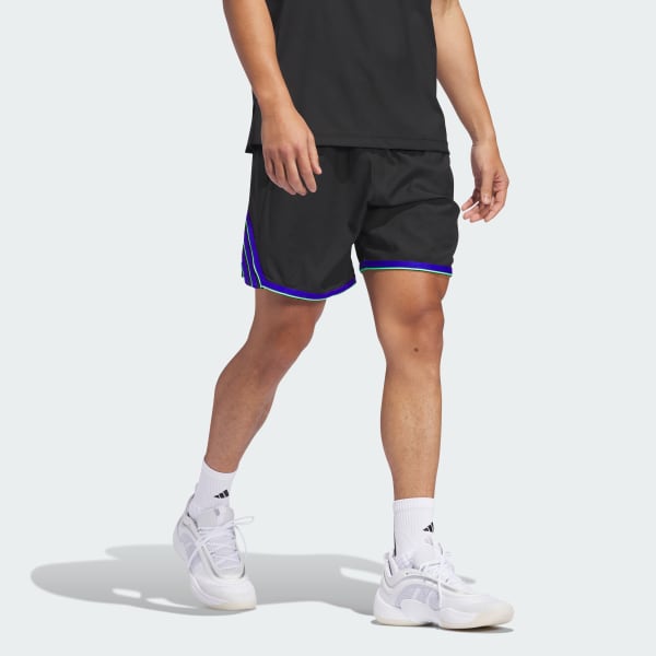 Preto Calções adidas Crazy Lite