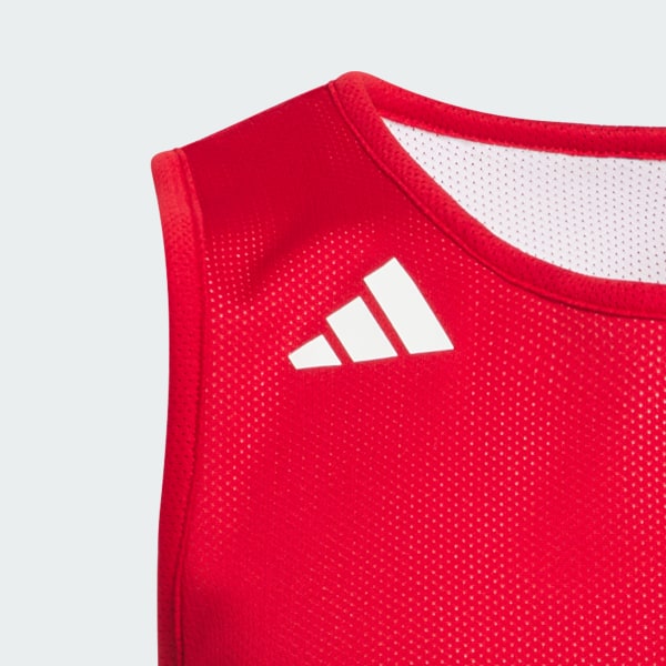 Kirmizi 3G Speed Çift Taraflı AEROREADY Çocuk Basketbol Forması