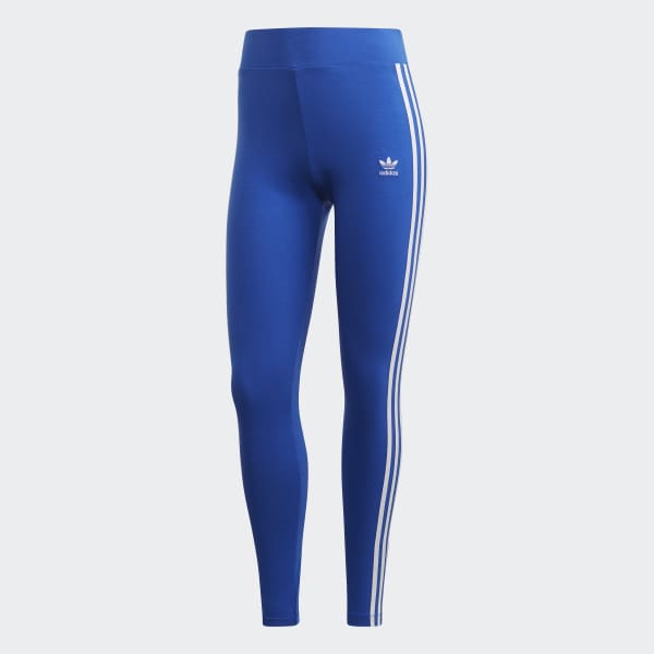 Adidas leggings 3 stripes blue