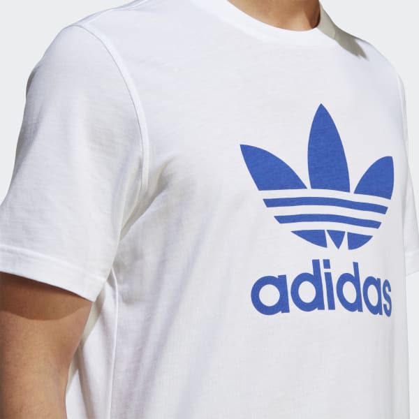 Adidas shirt sale blue and white