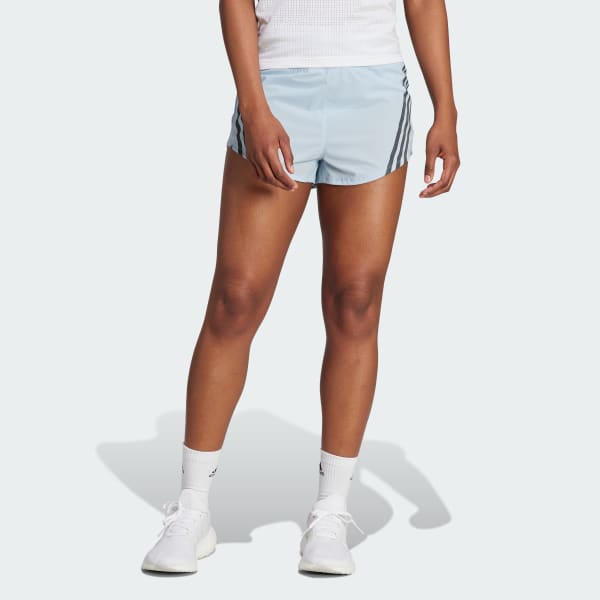 adidas Run Icons Short Leggings - Blue, Women's Running