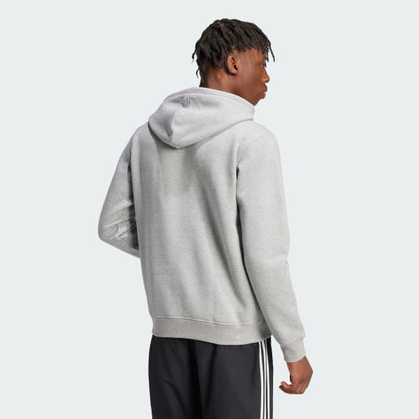 Grey Trefoil Essentials Hoodie
