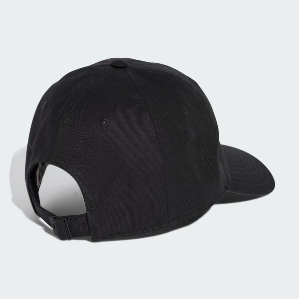 Black Embroidered Dad Cap