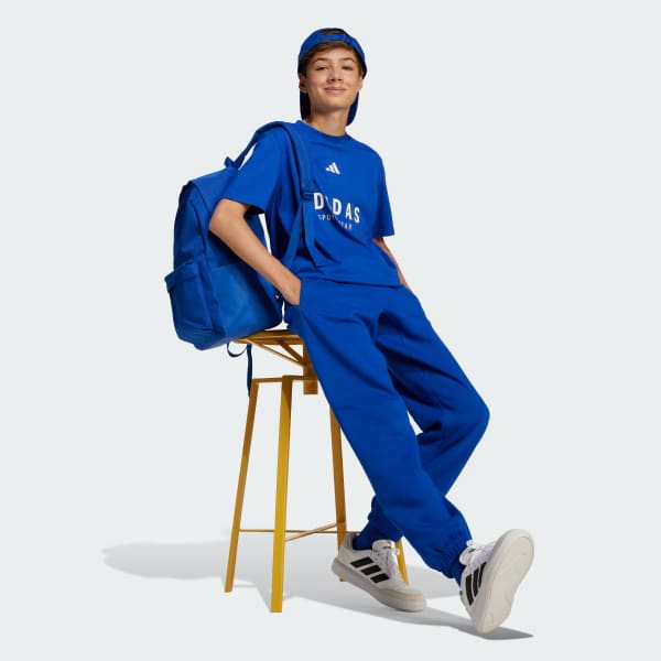 adidas J All Season GFX Pant - Blue | Free Shipping with